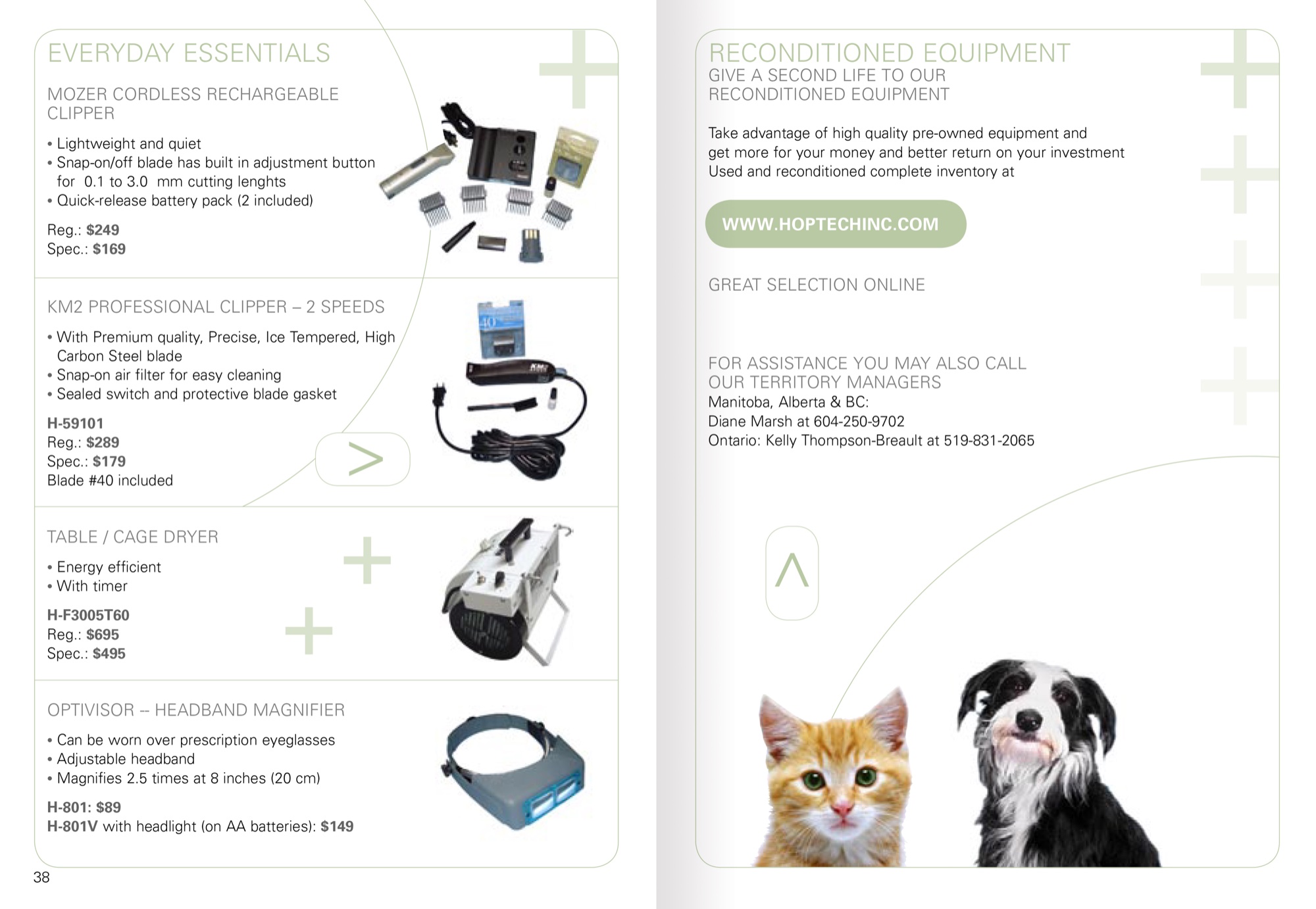 Hoptech catalog spread
