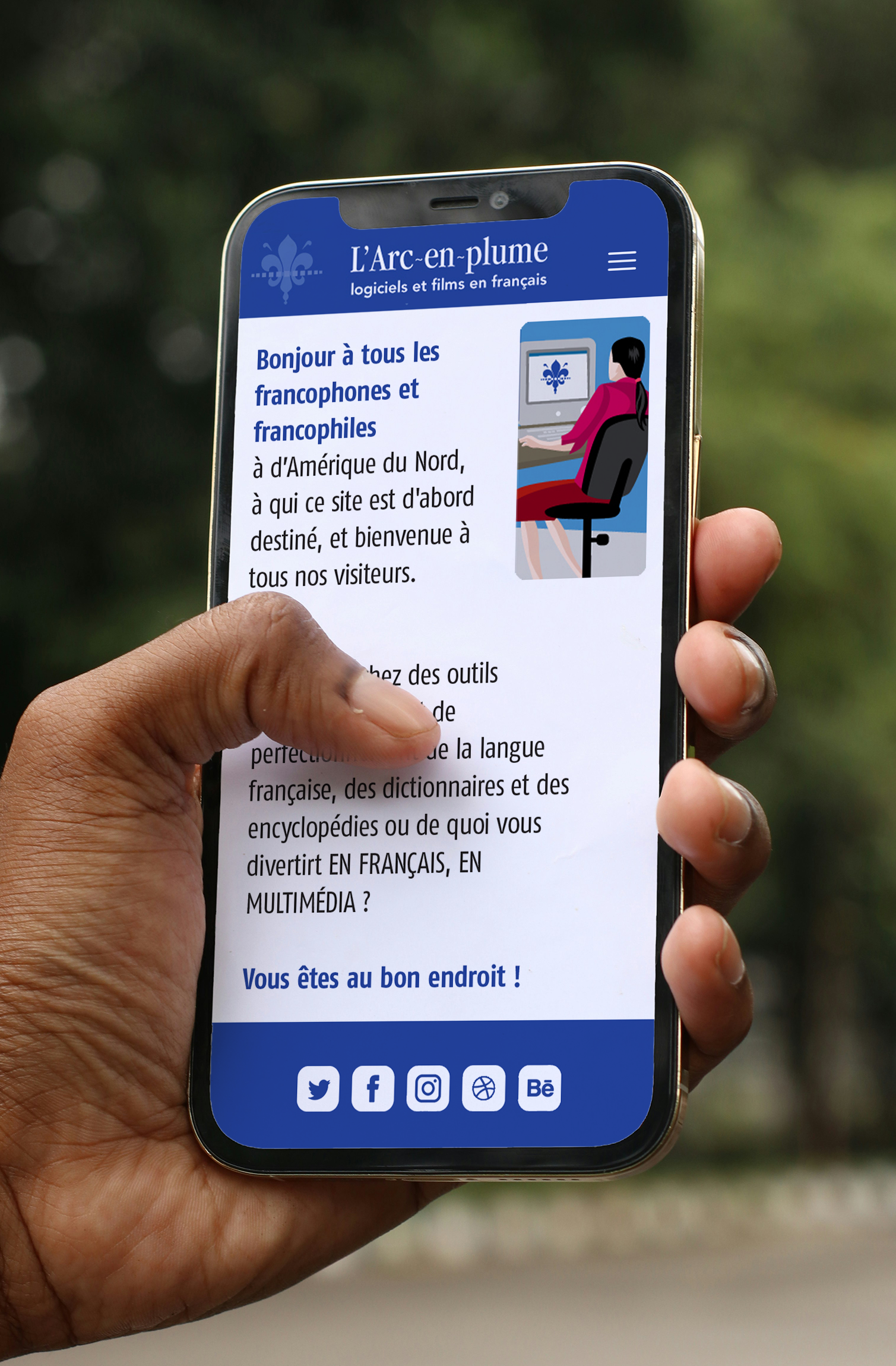 L'arc en plume mobile