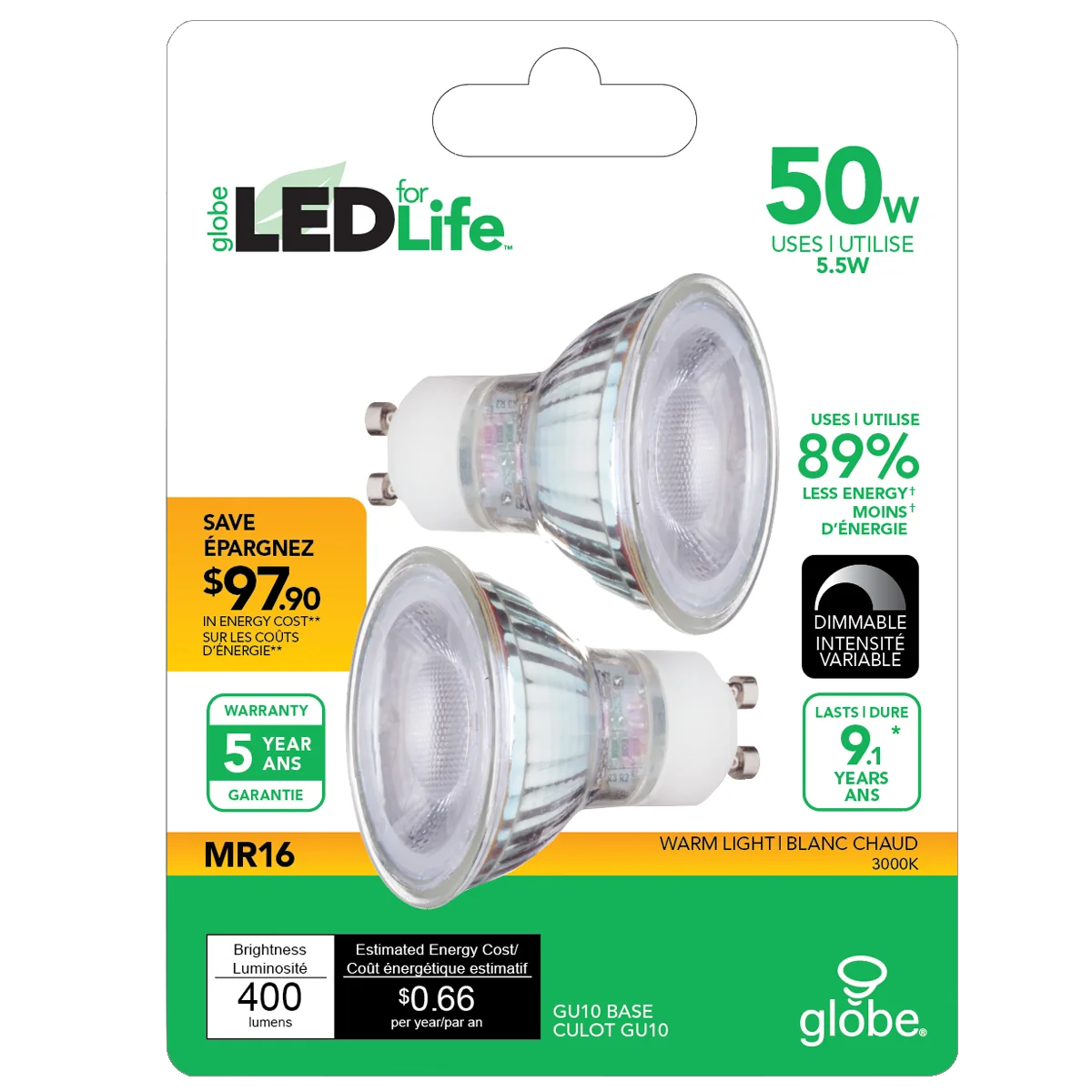Globe Electric green halogen