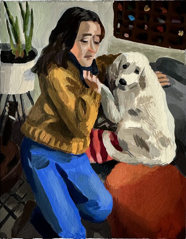 Woman and Dog