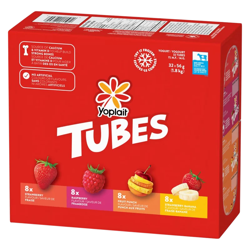 Yoplait Tubes box