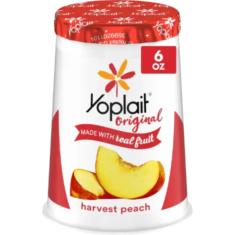 Yoplait Original harvest peach cup